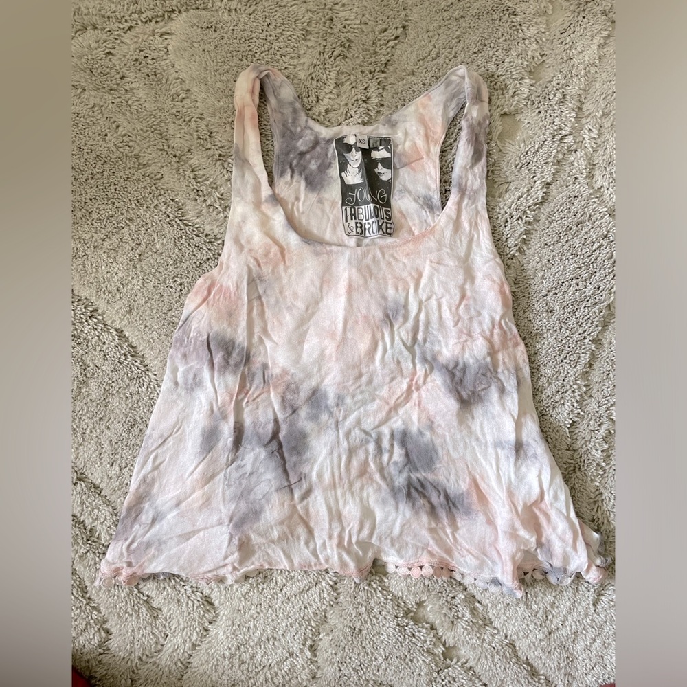 YFB - tie dye flowy tank - size XS